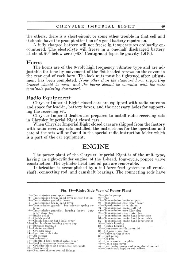 1930 Chrysler Imperial 8 Owners Manual Page 77